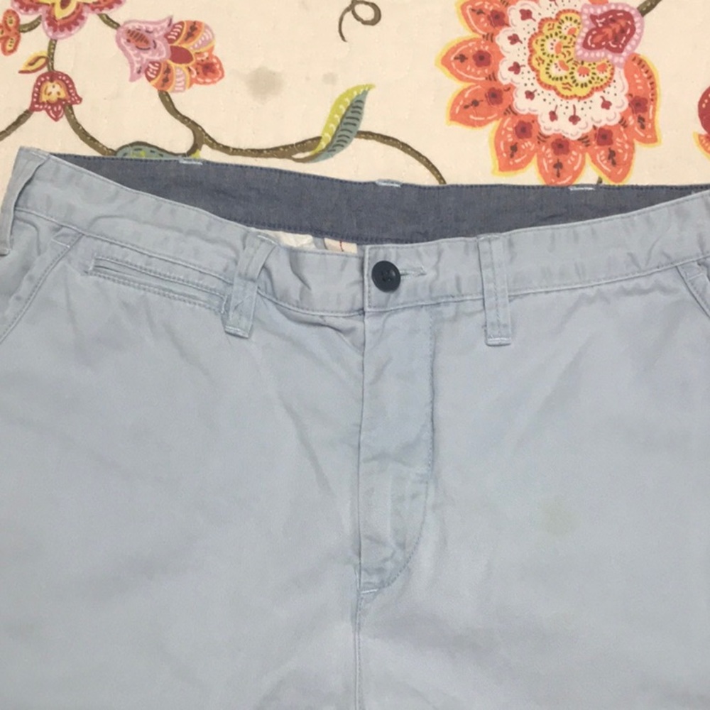 Men’s Polo Ralph Lauren relaxed fit flat front light blue shorts size 32 waist